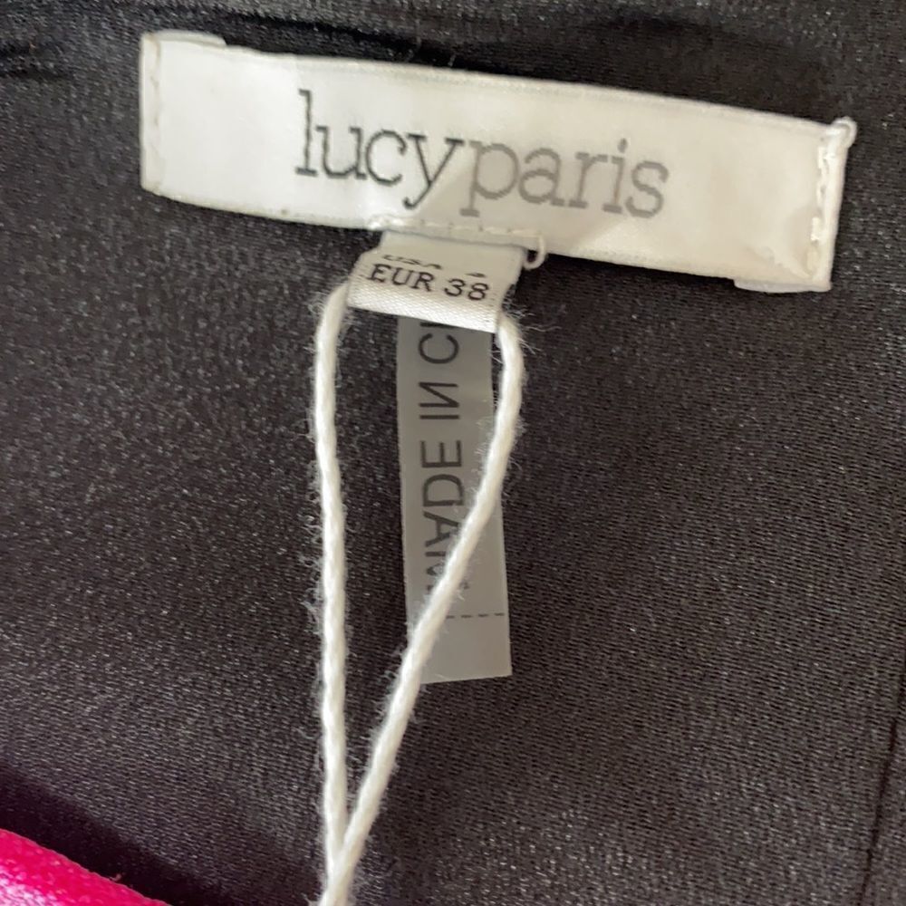 Lucy Paris Women’s Fuchsia and Black Size Small Mini Dress. New With Tags. NWT - Picture 7 of 11
